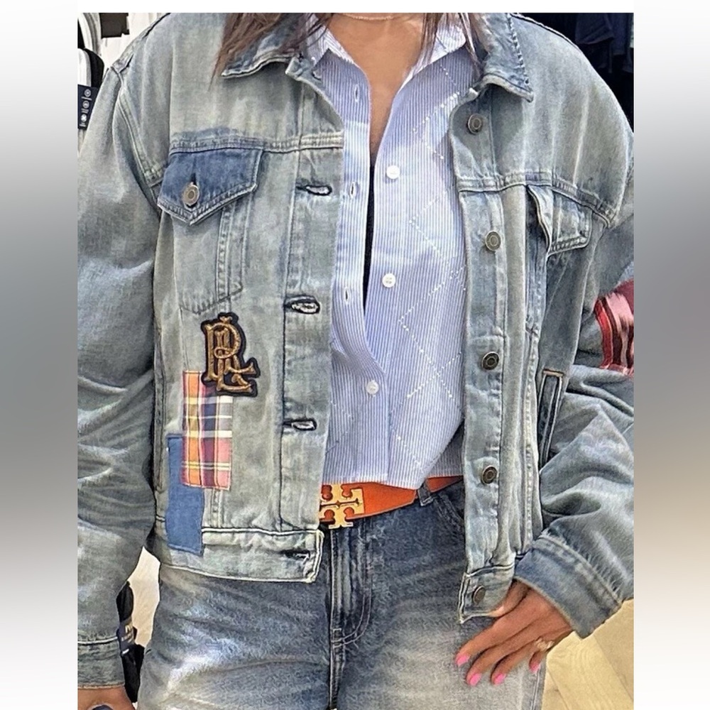 COPY - Polo by Ralph Lauren jean denim jacket patchwork trucker
Size XL
New no …